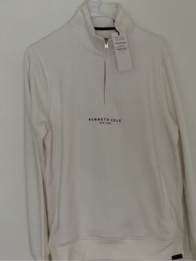 Kenneth Cole New York NWT - Porcelain Fall Half-Zip Sweater Size Medium